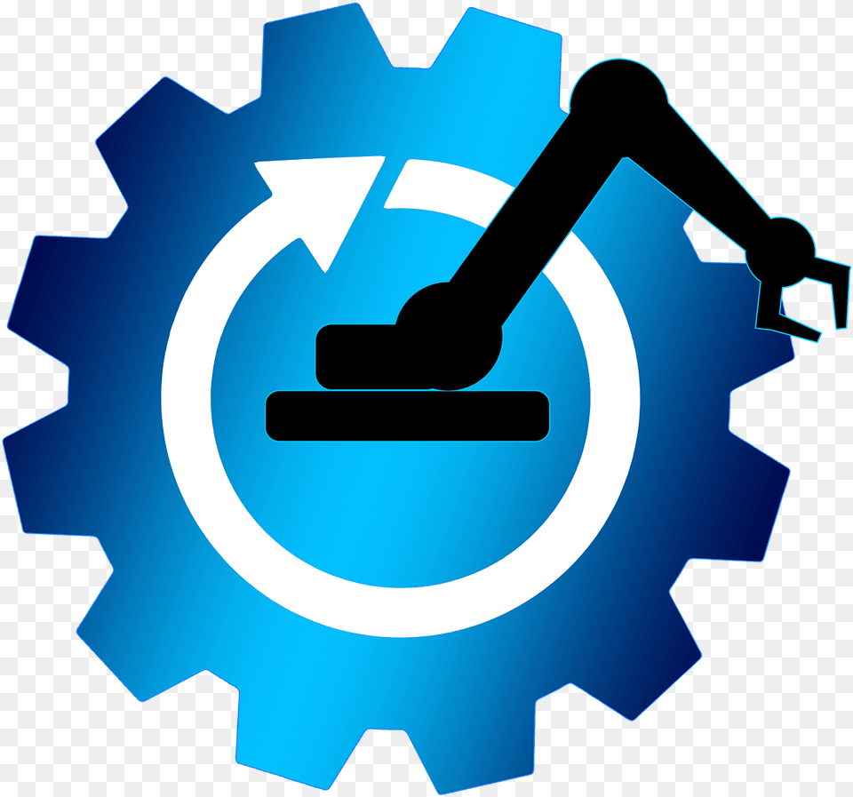 0 Icon Clipart Robot Arm Icon, Machine, Gear Free Png Download
