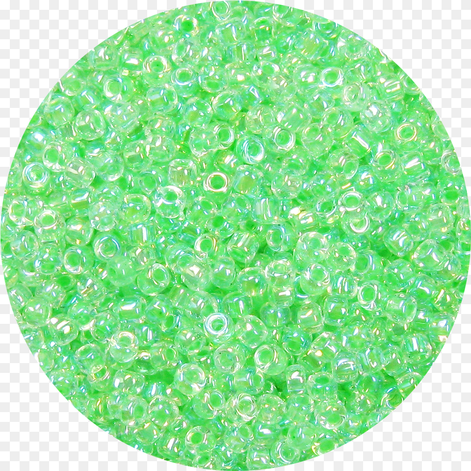 0 Iridescent Bright Light Green Japanese Seed Circle, Accessories, Gemstone, Jewelry, Bead Free Transparent Png