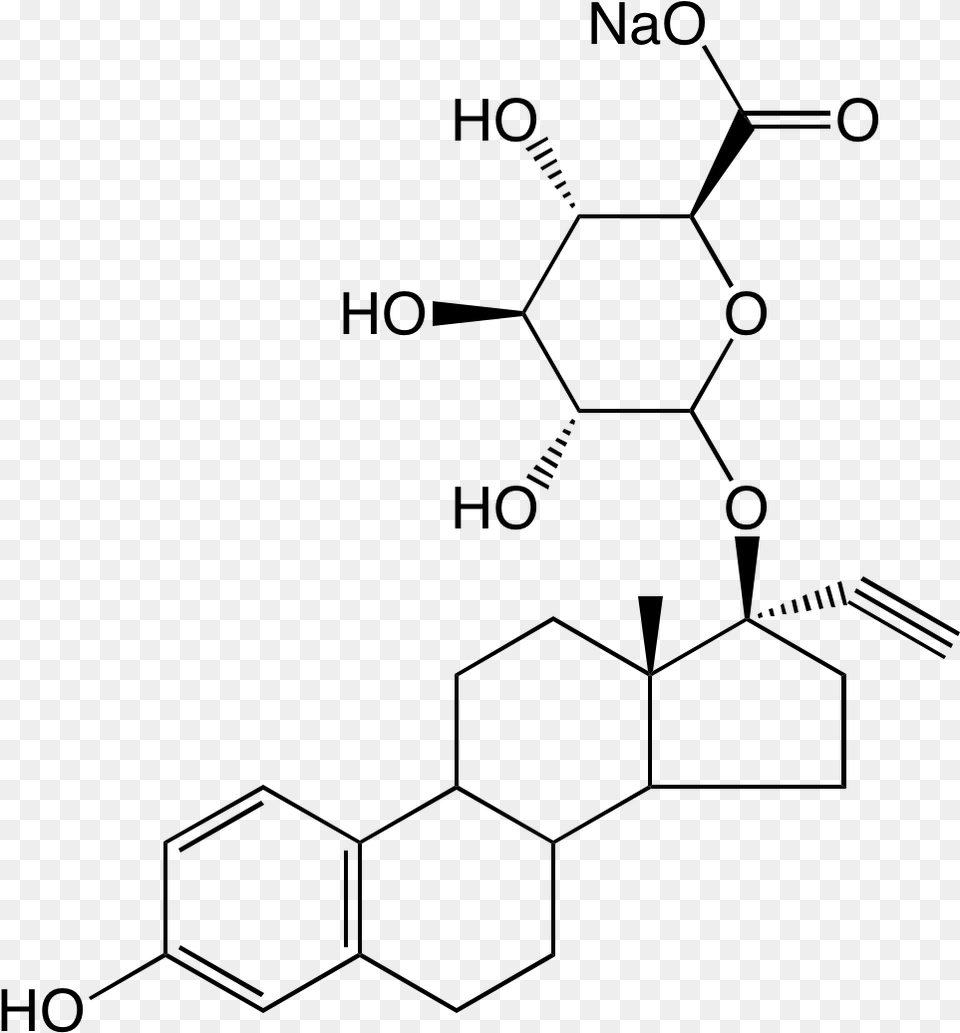 000 Mechanisms Of Ethinyl Estradiol, Gray Free Png