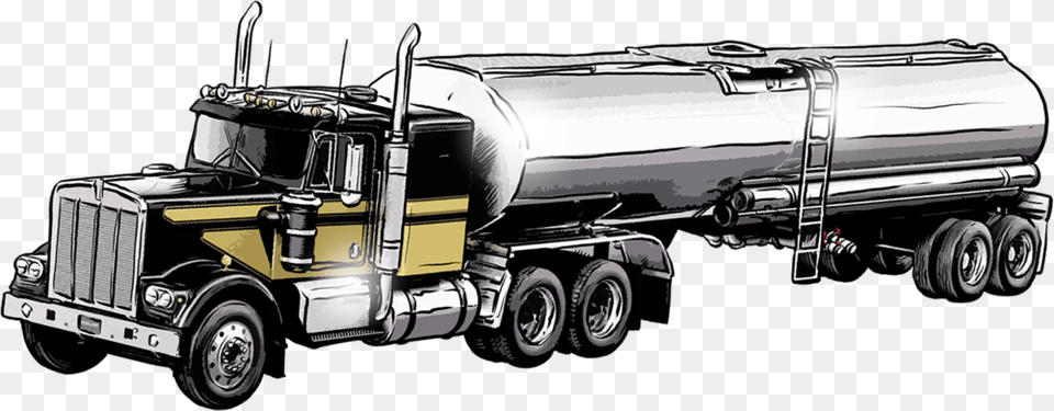 0006 Kenworth Tanker Trailer Truck, Trailer Truck, Transportation, Vehicle, Machine Free Png Download