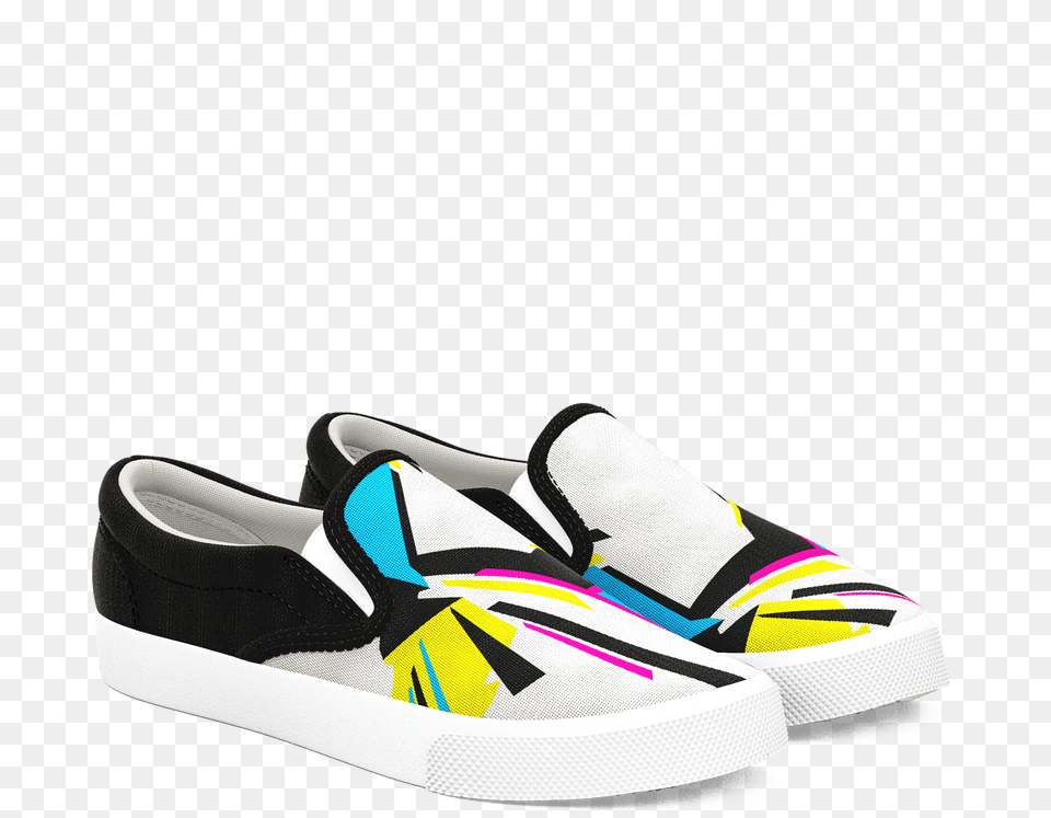 0023 110 Cmykvisions Colwallnuts Blackwhite Slipon Skate Shoe, Clothing, Footwear, Sneaker Free Png