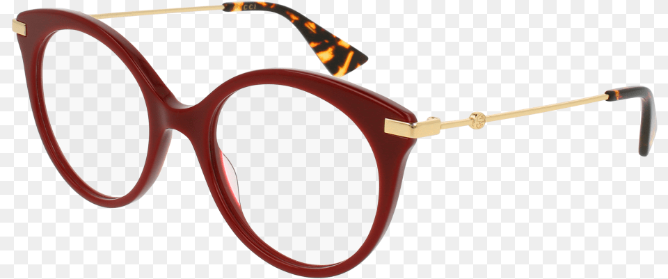 006 Burgundy Gold Eyeglasses Demo Lenses Red Gucci Glasses, Accessories, Sunglasses, Bow, Weapon Free Png Download
