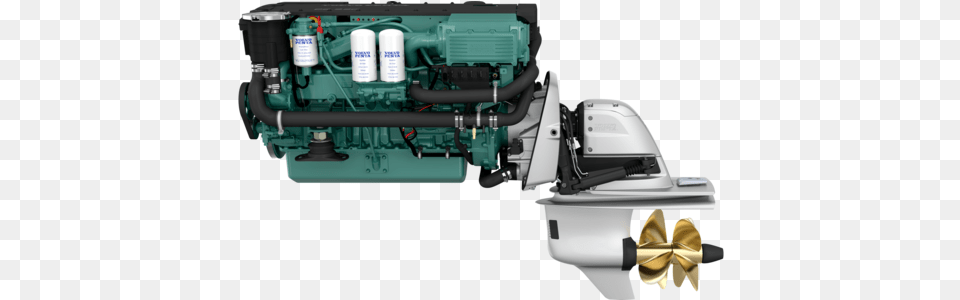 0060 Volvo Penta D6 400 Dp, Engine, Machine, Motor Free Png Download