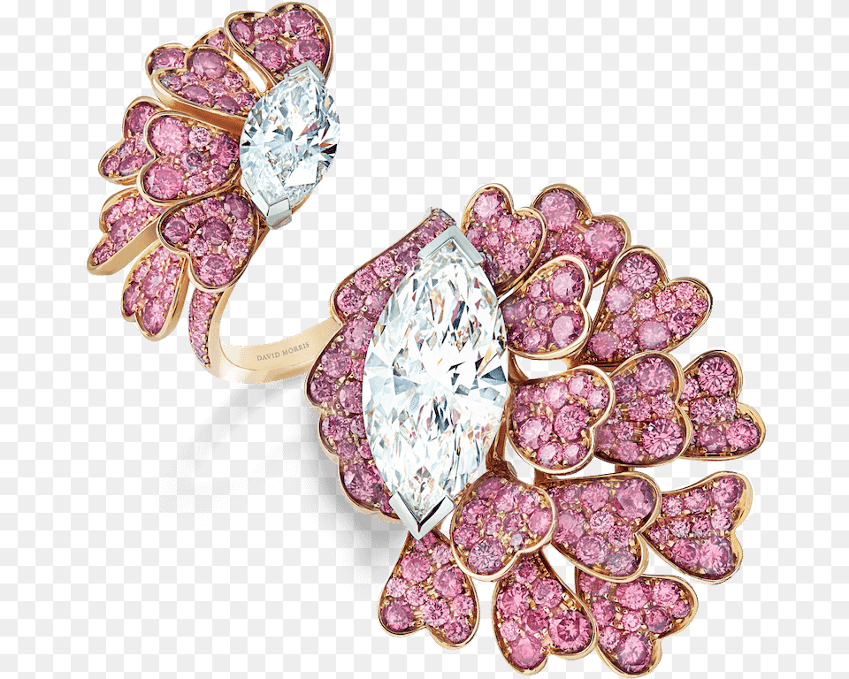 01 1830 Pink And White Diamond Ring 2 Copy, Accessories, Gemstone, Jewelry, Brooch Free Png Download