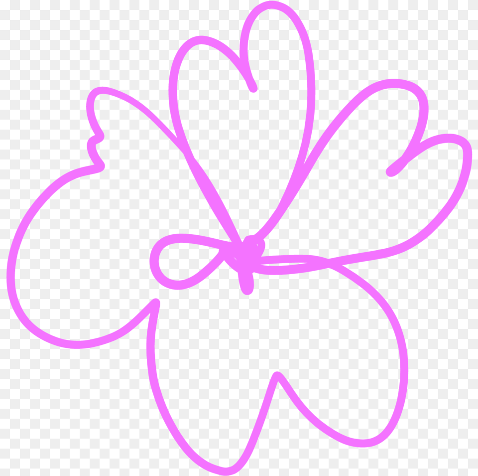 01 Line Art, Purple, Flower, Plant, Light Free Transparent Png