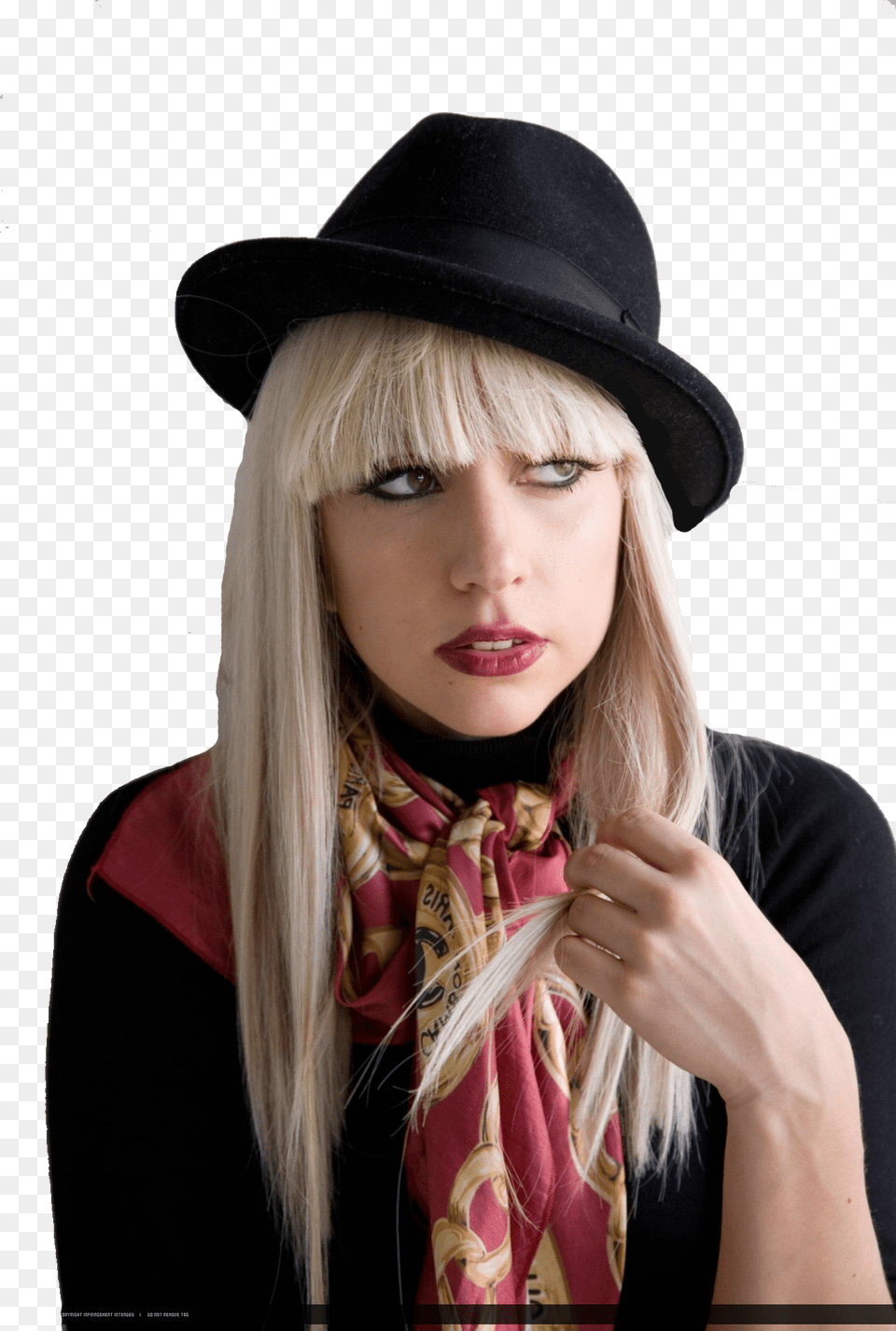 02 03 Lady Gaga, Person, Clothing, Face, Hat Free Transparent Png