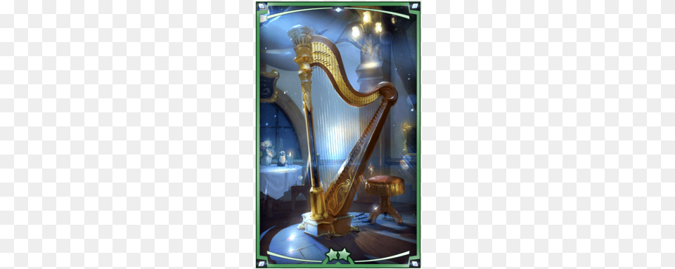 02 Portrait Dragalia Lost, Musical Instrument, Harp Free Png Download