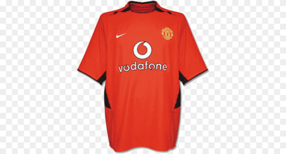 03 Manchester United Home Jersey Shirt Manchester United Kit 2002, Clothing, T-shirt Png