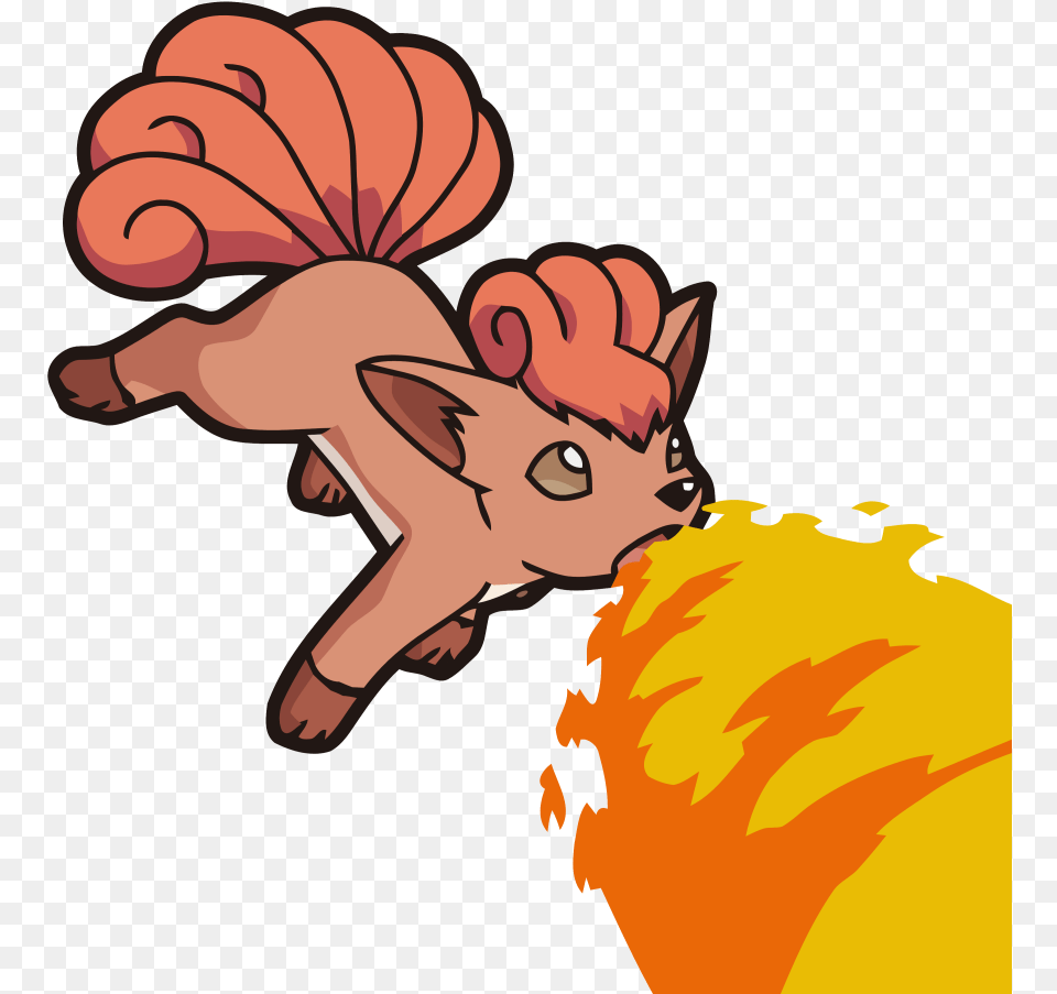 037vulpix Os A Pokemon Vulpix, Baby, Person, Face, Head Free Png Download