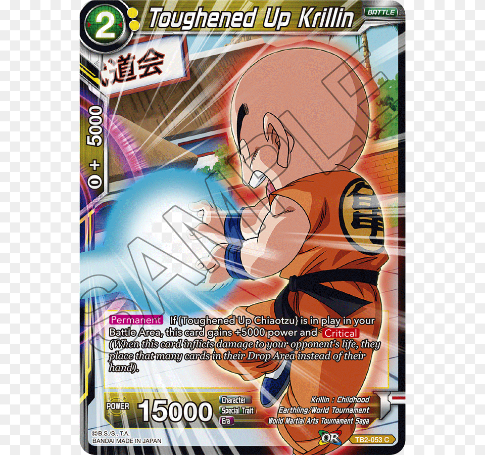 053 Toughened Up Krillin Krillin, Advertisement, Poster, Person Png