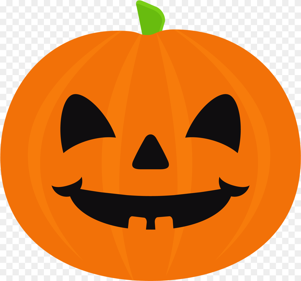 06png Halloween Clipart Cute Pumpkin, Vegetable, Food, Produce, Plant Free Png Download