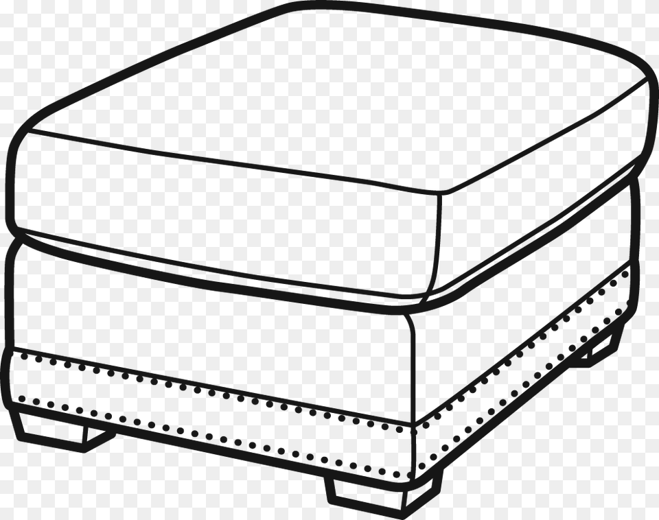 08 Ottoman Clipart, Furniture Free Png