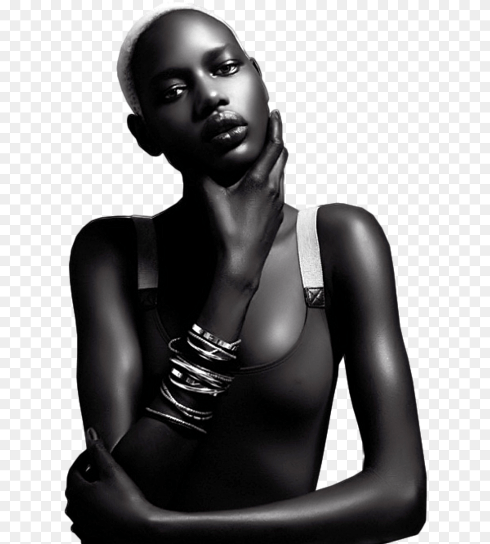 1 3 Fhg86wno African Models African American Ajak Deng, Woman, Portrait, Photography, Person Free Png