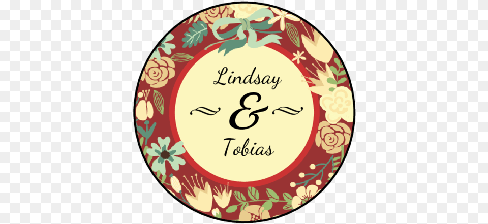 1 67quot Circle Florid Wedding Circle Labels Label, Home Decor, Pottery, Text, Rug Free Png Download