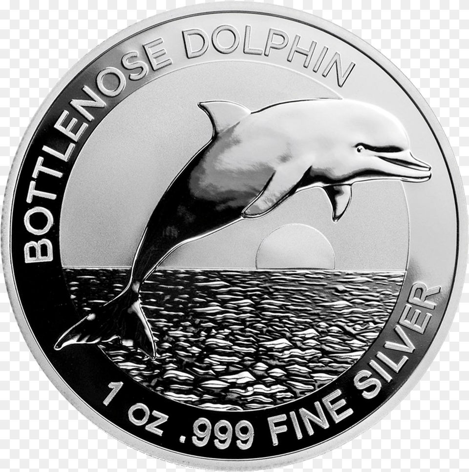 1 Australian Dolphin Silver Coin, Animal, Bird, Money, Mammal Free Png