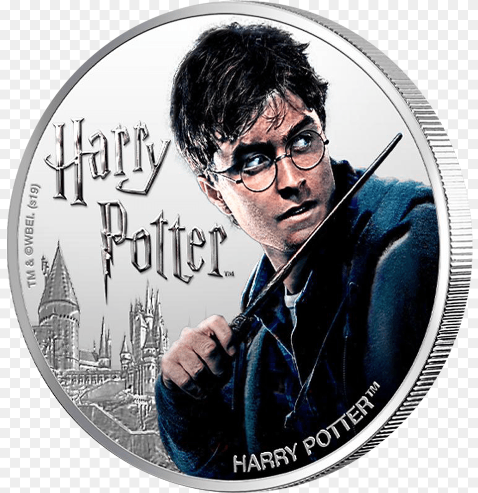 1 Harry Potter Silver Coin, Adult, Male, Man, Person Free Png