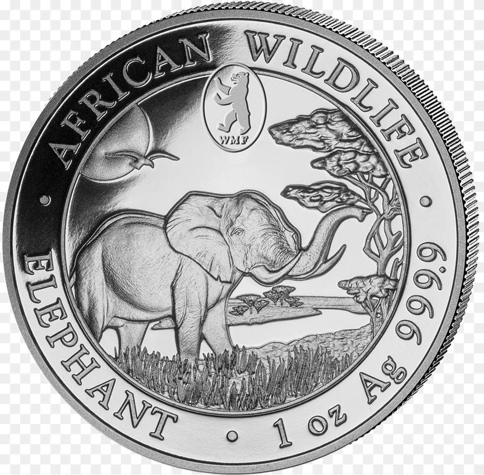 1 Indian Elephant, Animal, Mammal, Wildlife, Coin Free Png