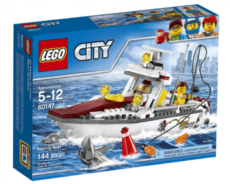 1 Lego City Fishing Boat, Transportation, Vehicle, Watercraft, Person Png Image
