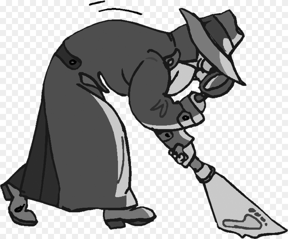 1 Police Detective Cartoon, Person, People, Book, Comics Png Image