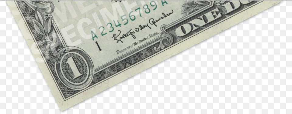 1 Raised Printing Dollar Bill, Money Free Transparent Png