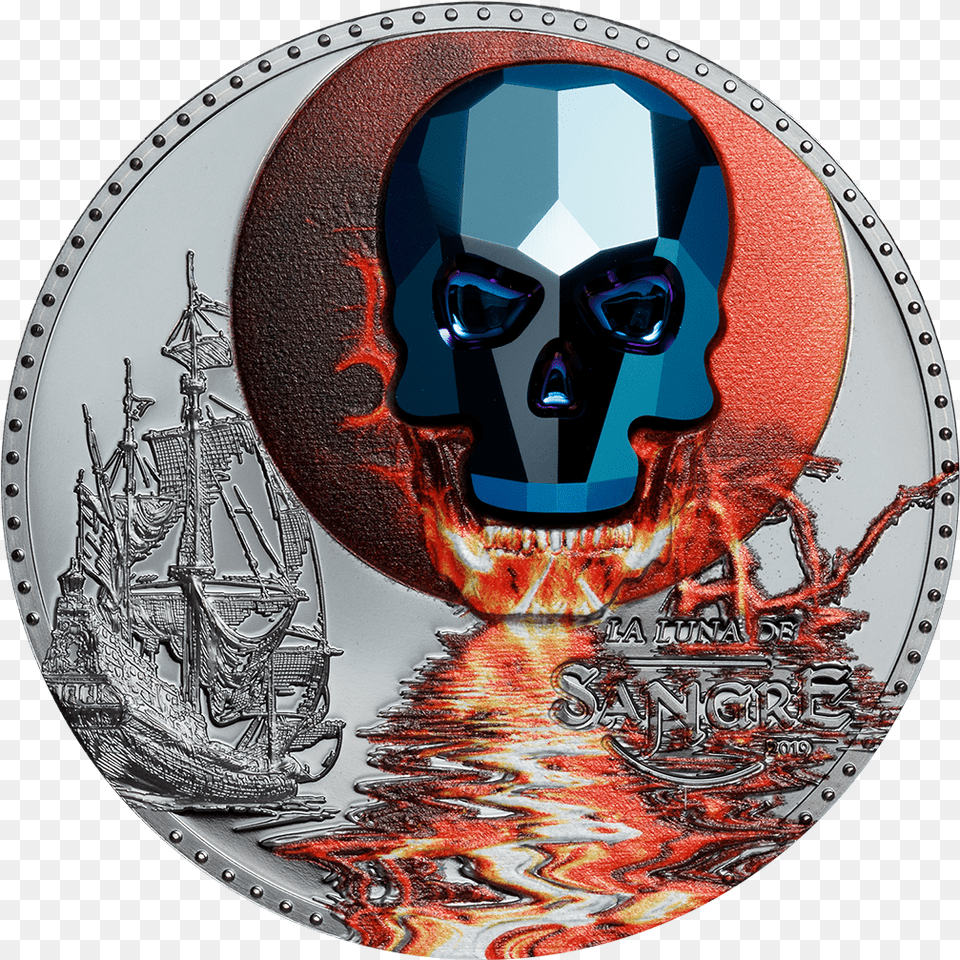 1 Republica De Guinea 1000 Francos Crystal Skull, Disk, Dvd, Face, Head Png Image