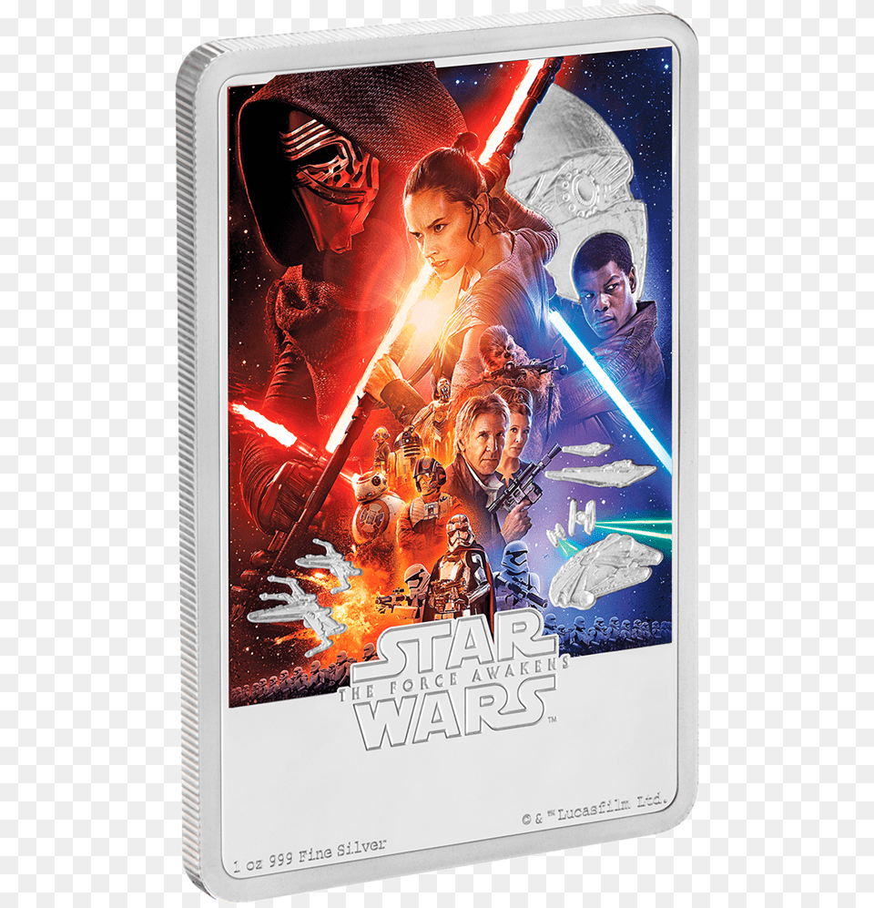 1 Star Wars Episode Vii The Force Awakens 2015 Poster, Adult, Person, Man, Male Free Png Download