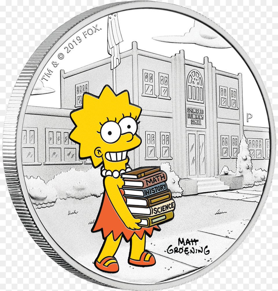 1 Tuvalu Simpsons Lisa, Baby, Person, Coin, Money Free Transparent Png