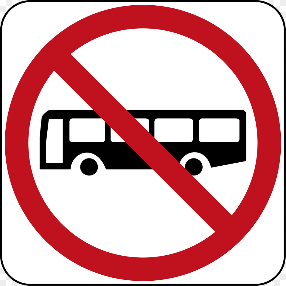 10 1 No Buses Clipart, Sign, Symbol, Road Sign Png Image