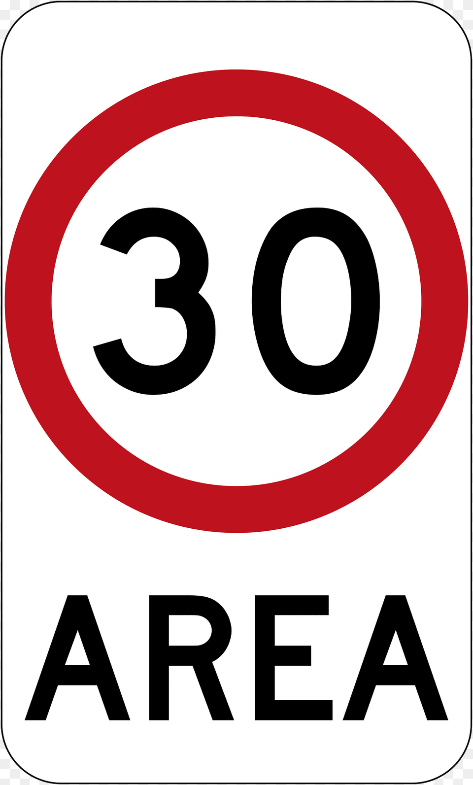 10 30 Kmh Speed Limit Zone Area Clipart, Sign, Symbol, Road Sign Free Transparent Png