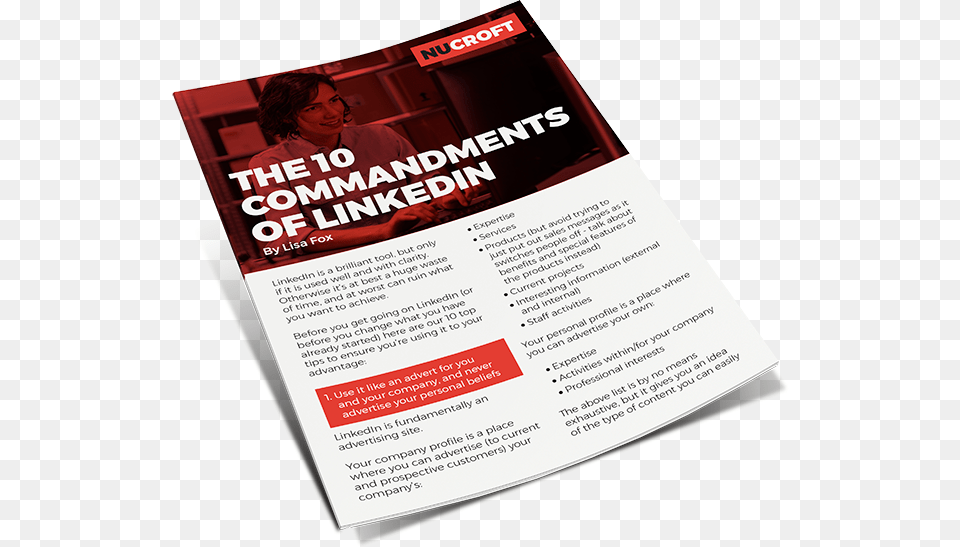 10 Commandments Of Linkedin Flyer, Advertisement, Poster, Adult, Person Free Png Download