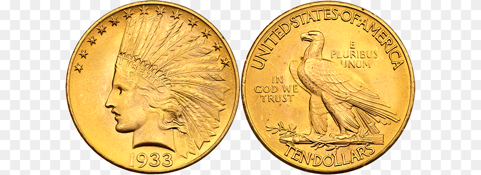 10 Pcgs Ms 66 Cac Approved 1855 Sydney Mint Gold Sovereign, Animal, Bird, Coin, Money Free Png