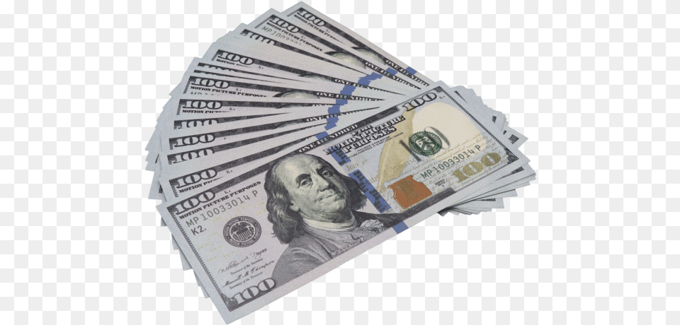 100 Bills 2500 New Series Full Print Prop Money New 100 Dollar Bill, Adult, Male, Man, Person Free Png Download