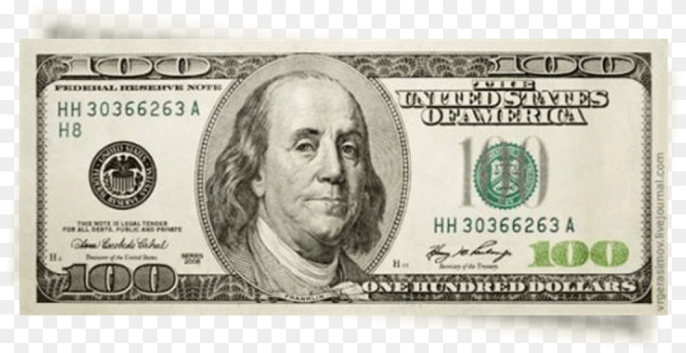 100 Dollar Bill 100 Bill Transparent, Money, Adult, Male, Man Png