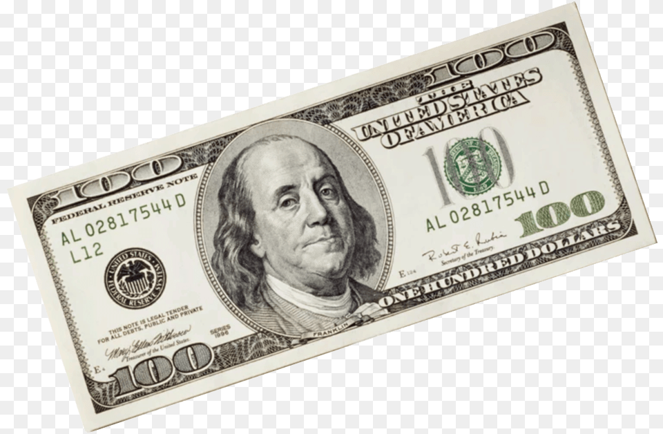 100 Dollar Bill 100 Dollar Bill Adult, Male, Man, Money Free Transparent Png