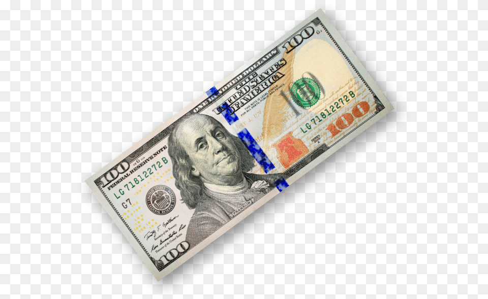 100 Dollar Bill, Adult, Male, Man, Person Png