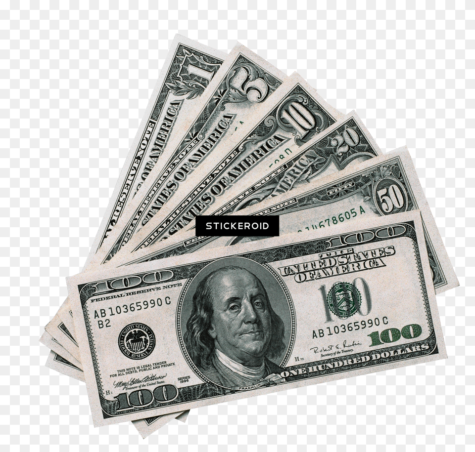 100 Dollar Bill Transparent 100 Dollar Bills, Adult, Male, Man, Money Free Png