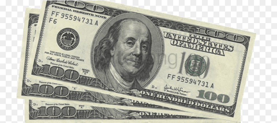 100 Dollar Bill Transparent Background, Money, Adult, Male, Man Png