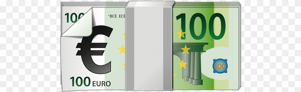 100 Euros Banknote Icon, Symbol Png