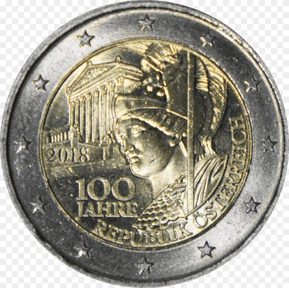 100 Jahre Republik Sterreich 2018, Coin, Money, Dime, Person Free Png Download