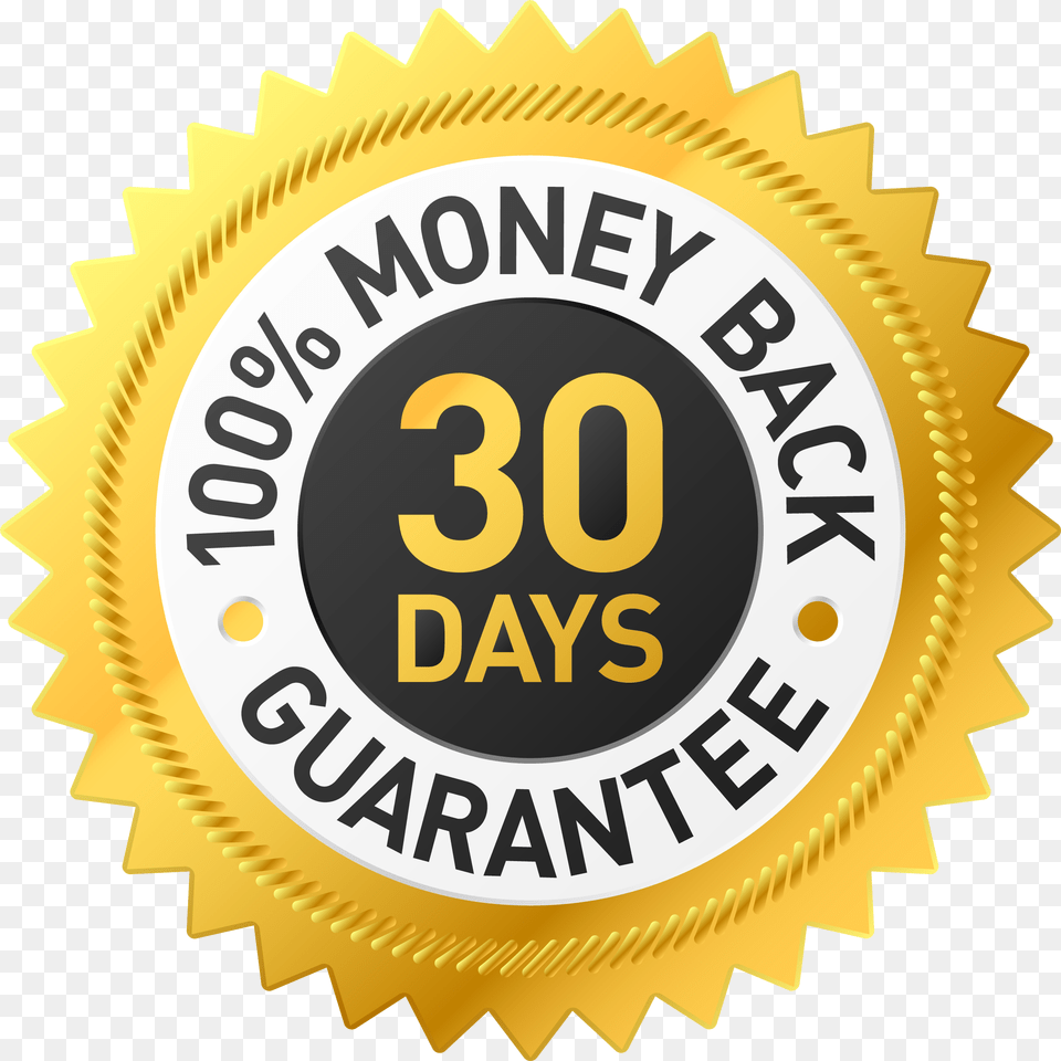 100 Satisfaction Guarantee 30 Day Money Back Guarantee Badge, Logo, Symbol, Dynamite, Weapon Free Png Download