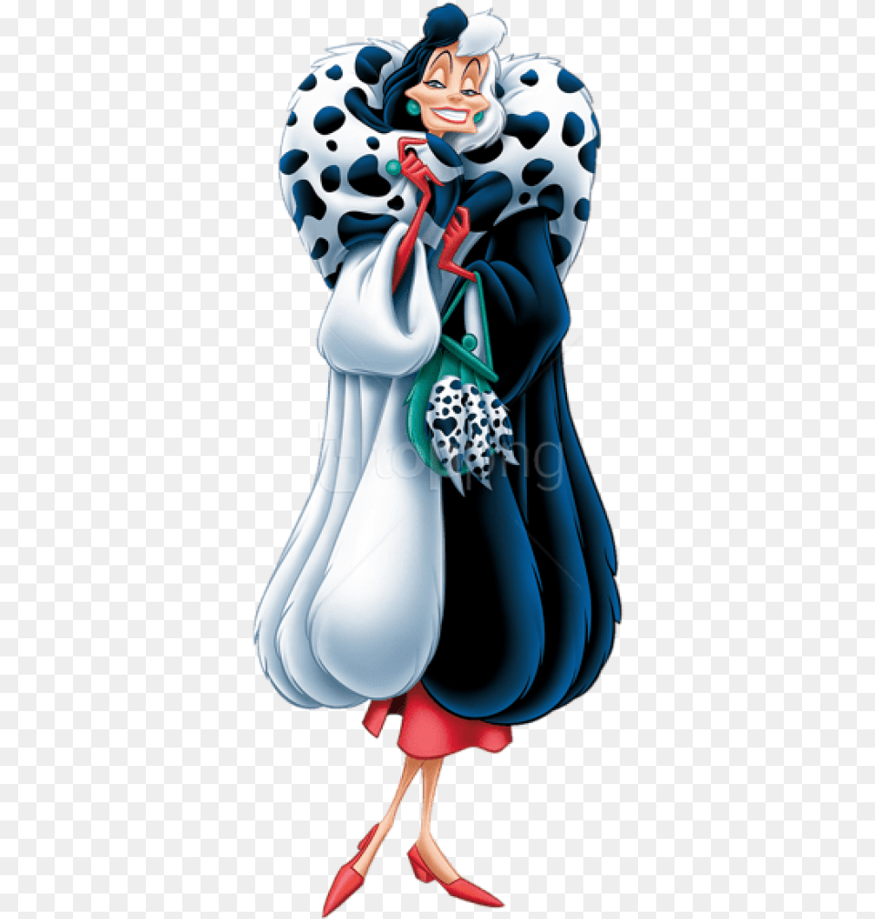 101 Dalmatians Cruella De Vil Disney Villains, Book, Comics, Publication, Adult Free Png Download