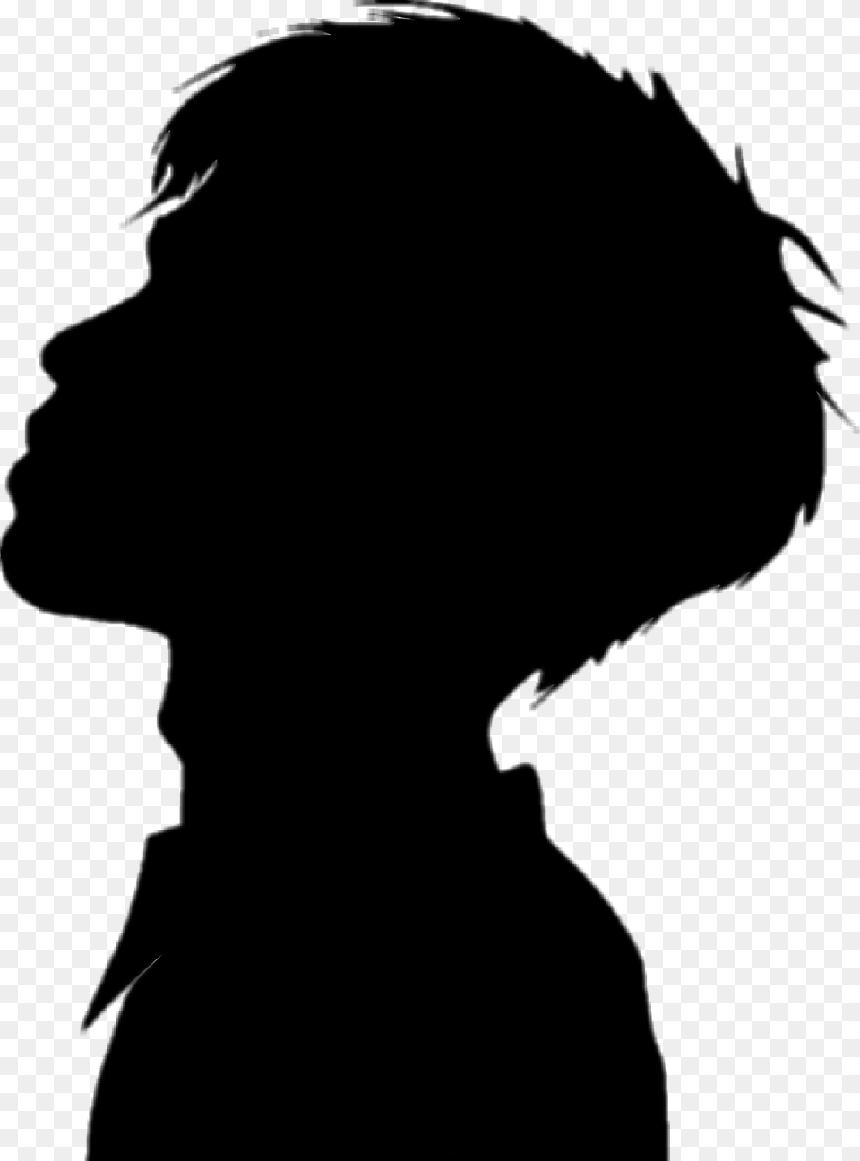 Man Head Silhouette, Body Part, Face, Neck, Person Free Png Download