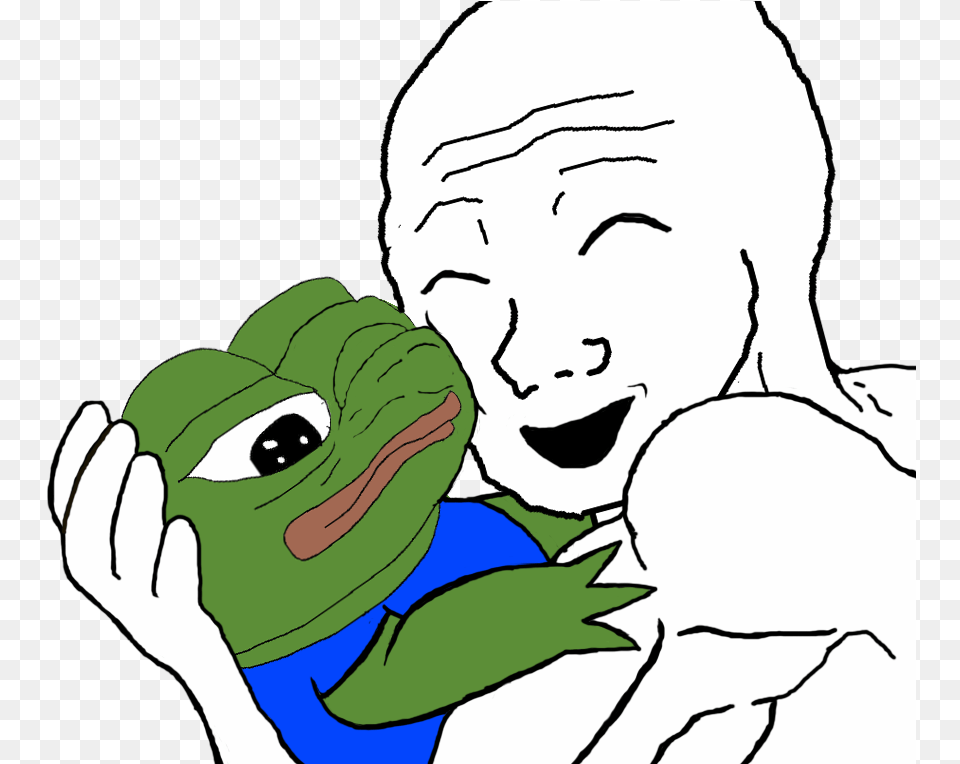 1018x763 Pepe Hug Happy Pepe Hug, Baby, Person, Face, Head Free Png Download