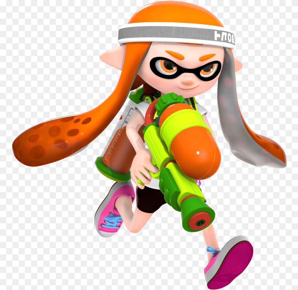 1024x1024 Splatoon Inkling Girl Render By Splatoon 2 Girl Orange, Baby, Person, Toy, Face Png