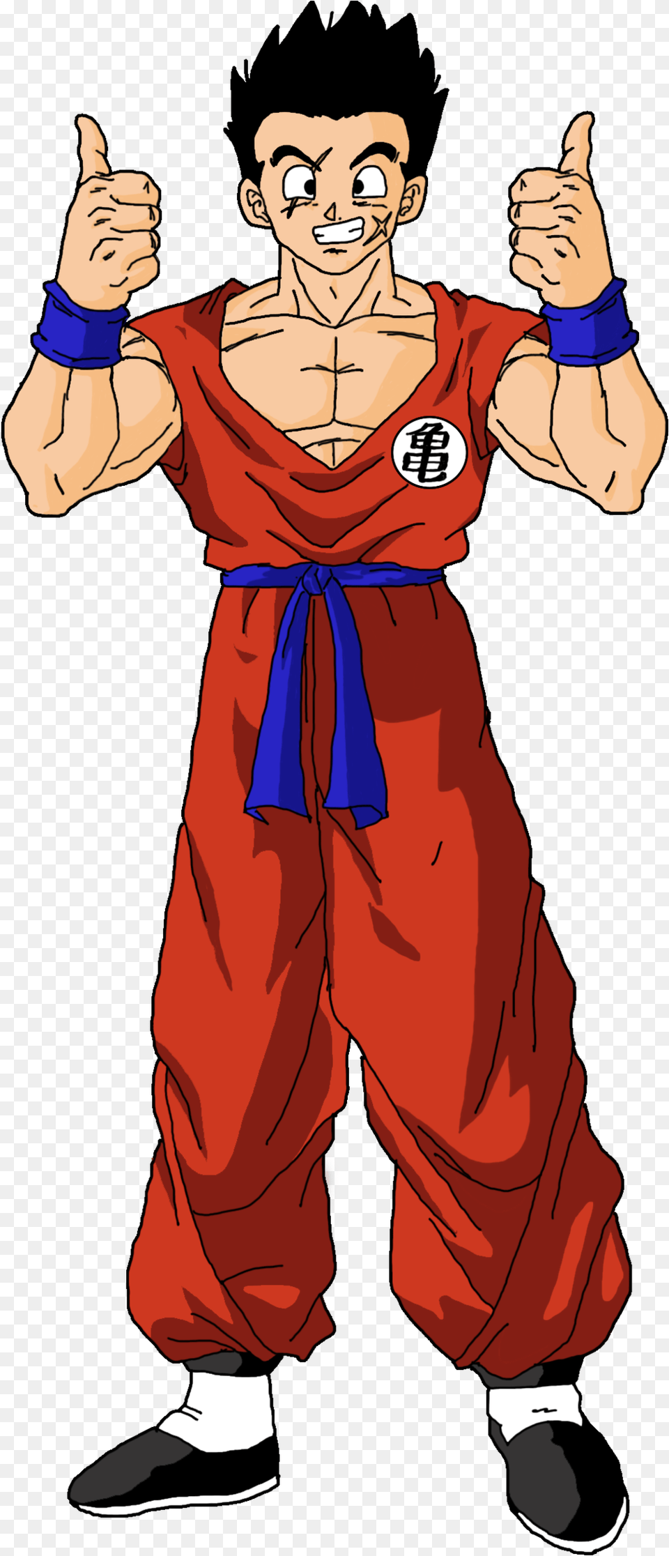 1024x2305 Yamcha Dragon Ball Z Yamcha Saga Cell, Body Part, Finger, Hand, Person Free Png Download