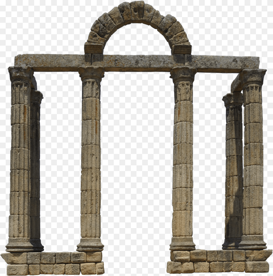 Roman Pillars, Arch, Architecture, Building, Ruins Png