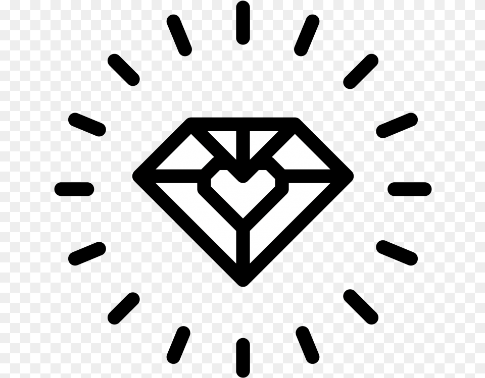 1080x1080 Diamond Heart Vector, Logo, Symbol Free Transparent Png