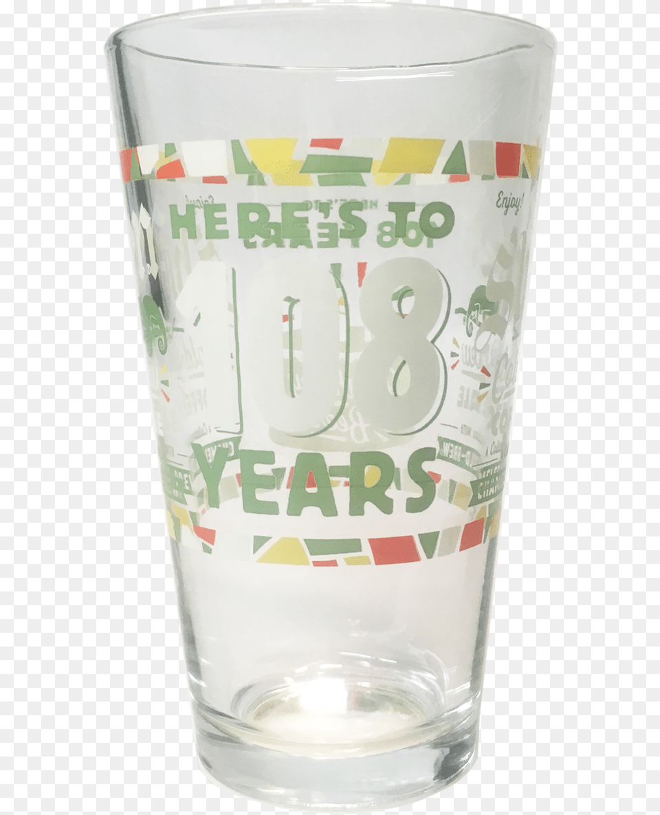 108th Birthday Beer Pint Pint Glass, Cup, Alcohol, Beverage Free Png