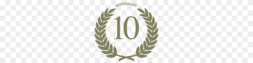 10th Anniversary Laurel, Grass, Plant, Symbol, Logo Png