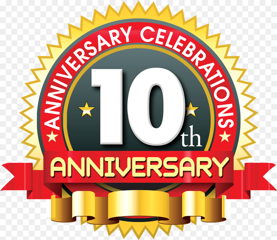 10th Anniversary Logo10 Year Anniversary Creative 4th Anniversary Logo, Symbol, Text Free Png